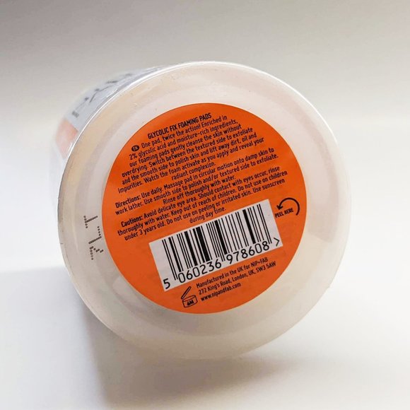 Nip + Fab Glycolic Fix Daily Cleansing Exfoliating Facial Pads 30 ct New Sealed - Picture 4 of 4